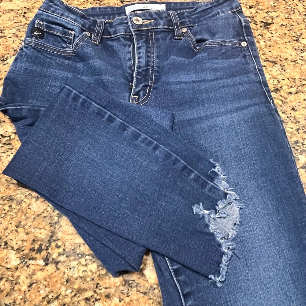 KanCan Blue Skinny Jeans Distressed Denim